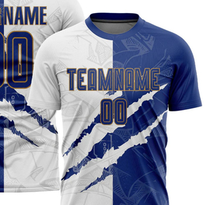 เสื้อฟุตบอลแบบกำหนดเองสำหรับทีมกีฬา แขนสั้น ระบายอากาศ แห้งเร็ว ชุดกีฬาสำหรับสโมสรฝึกซ้อม - Product Image 2