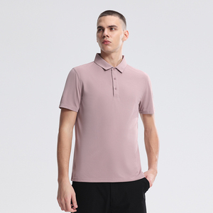 Polo de Manga Corta Gris Sólido para Hombre, Transpirable, de Poliéster Tejido, Informal - Product Image 6