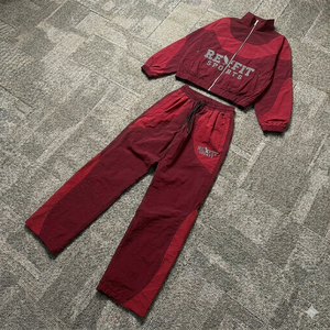 Rexfit Sports OEM Mens Nylon Windproof Jacket and Sweatpants Tracksuit Tracksuit Set Tracksuit Set Wholesale - Product Image 2