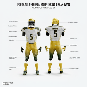 Latest Design Customized Printed American Football Uniform Jersey Pants <b>Set</b> Lightweight Teamwear Athletic Adult Youth Match Kit - Product Image 2