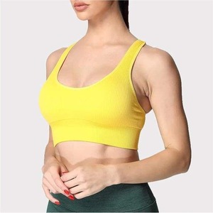 Precio al por mayor Últimas novedades Sujetador deportivo para mujer Fitness Yoga Transpirable Ligero Ajustable Sujetador de gimnasia para mujer Adulto - Product Image 3