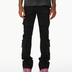 Pantalones Vaqueros para Hombre, Corte Regular, 100% Algodón, Servicio OEM, Diseño Personalizado, Calidad Premium, Venta Especial, Pantalones Vaqueros Ligeros - Product Image 2