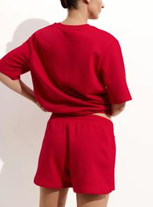 Conjunto Formal de Dos Piezas para Mujer, Trajes de Verano, Encaje, Botones, Lentejuelas, 100% Algodón, Conjunto de Ropa Corta a Juego - Product Image 4