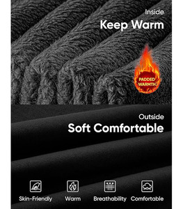 Sweat à capuche unisexe coupe classique, personnalisable en gros, 450 GSM, hiver, uni, streetwear, décontracté, 100% coton molletonné - Product Image 4