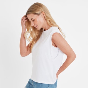 Camiseta Deportiva de Algodón Grueso y Transpirable para Mujer, Corte sin Mangas, Estilo Informal, con Logotipo Personalizado, Ajuste Regular - Product Image 4