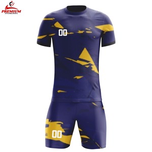 Uniforme de football d'été de haute qualité, 100% polyester, léger, respirant, antibactérien, tissu à séchage rapide, coupe confortable - Product Image 5