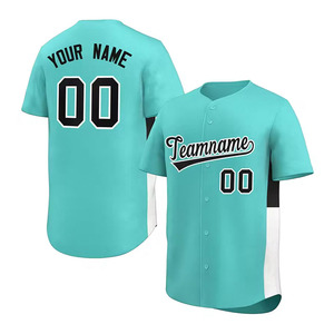 Camiseta de béisbol personalizada para hombre adulto, camiseta de softbol con nombre y número personalizados, 100% poliéster, ropa de equipo corta, transpirable y de secado rápido - Product Image 1