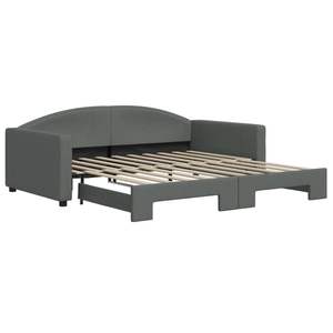 Lit de repos gris foncé 39,4 x 74,8 po avec lit gigogne, sans matelas - Product Image 2