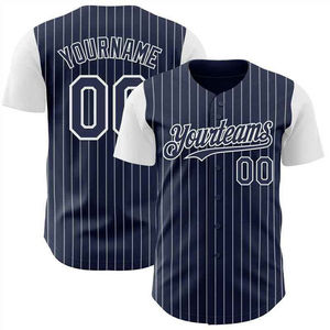 Maillot de baseball personnalisable de haute qualité 100% polyester, imprimé par sublimation, respirant, anti-UV, évacuant l'humidité, séchage rapide - Product Image 2