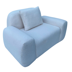 Almohada de espuma en forma de U de alta calidad, color personalizado, marco de madera, espuma y tela, estilo moderno, un asiento, NGUYEN DECOR - Product Image 1