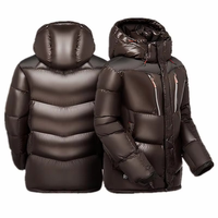Blouson matelassé unisexe personnalisé avec logo, nouveau design, imperméable, respirant, grande taille, coupe ample, à capuche, motif nuages d'automne