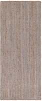 Tapis de couloir en jute gris de style vintage, tissé à la main, pour la décoration de la maison de campagne
