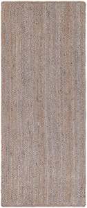 Vintage Style Gray Jute <b>Runner</b> <b>Rug</b> Handwoven Farmhouse Carpet For Hallway Decor - Product Image 2