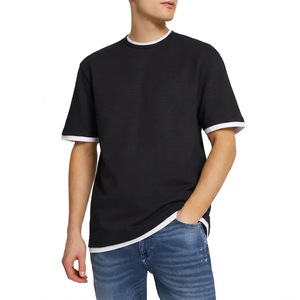 Camiseta de Algodón Personalizada para Hombre, Camiseta Estampada de Moda Masculina al por Mayor, Camisetas Lisas con Cuello Redondo Disponibles en 40 Colores - Product Image 3