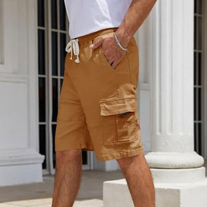 Shorts cargo décontractés pour hommes, nouvelle conception élégante, légers, respirants, haute performance, doux, meilleur service, multi-poches, style streetwear - Product Image 4
