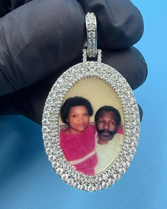 Colgante de Moissanita con Foto, Plata 925, Personalizado para Parejas, Pasa Prueba de Diamante, Lujo, Chapado en Oro 18K, Corte Brillante, Recuerdo Fotográfico - Product Image 5