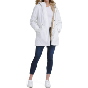 Parka en coton pour femme, veste en polaire, manteau d'hiver épais avec col en fourrure amovible, veste chaude pour femme, marque personnalisée - Product Image 4