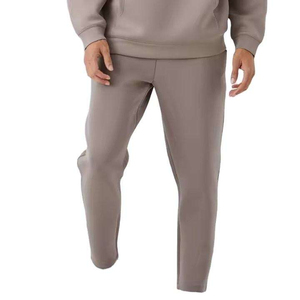 Conjunto Deportivo Gris para Hombre, 100% Algodón, Color Sólido, Sudadera de Manga Larga y Pantalones Casuales, Transpirable, Corte Regular, Otoño - Product Image 3
