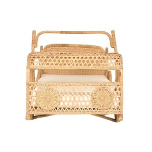 Unique Car Design Rattan Baby Cot Toddler Furniture Kids Room Wholesale Price Factory Sale High Quality Hot Sale Cheap - Product Image 2