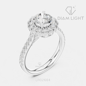 Bague de mariage ronde 1,159 carats, bijoux fins, certifiée IGI, or blanc 14 carats, diamant de laboratoire, bague de fiançailles et d'anniversaire - Product Image 2