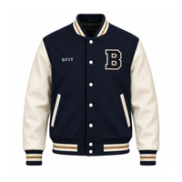 Vestes de baseball brodées pour hommes, très demandées, col montant personnalisé, rembourrage en coton, design sur mesure