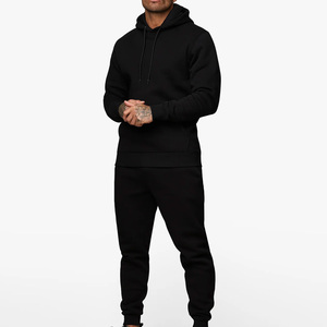 Factory <b>Direct</b> Custom Fleece Tracksuit Men Heavyweight Fleece Cotton Jogger Tracksuit OEM Service - Product Image 4
