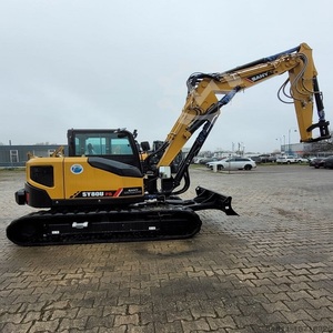 Excavadora de cadenas Sany SY80U confiable en excelentes condiciones de funcionamiento, lista para uso inmediato en el lugar de trabajo con motor potente - Product Image 2