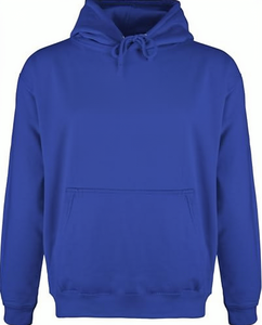 เสื้อฮู้ดสีน้ำเงินกรมท่าสำหรับผู้ชาย ทรงปกติ ผ้าฝ้ายเฟรนช์เทอร์รี่ สวมใส่สบาย มีกระเป๋าหน้า เหมาะสำหรับใส่ในฤดูใบไม้ร่วง - Product Image 5
