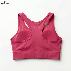 Popular Design <b>Plus</b> <b>Size</b> <b>Strapless</b> Yoga Sports <b>Bra</b> with Front Logo Customized Colors & Logo High Elastic Women's Fitness <b>Bra</b> - Product Image 2