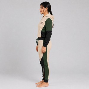 Custom Logo Ladies Gym Sportswear Breathable Solid Pattern Oversized Long Sleeve Hoodie and <b>Joggers</b> Set Tracksuit for Women's - Product Image 2