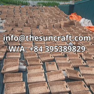 Deluxe Seagrass Tray Eco-Friendly Storage <b>Basket</b> For Guest Bedding Essentials And Extra <b>Linens</b> - Product Image 4