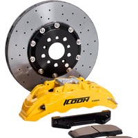 طقم فرامل كربون سيراميك عالي الأداء ICOOH IC6 مقاس R19-R21 380/390/395/400/410 مم لسيارات BMW E81