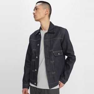 Vente en gros Nouvelle mode 2026 Veste en jean décontractée noire unie en coton délavé pour hommes, Vestes en jean personnalisées pour hommes et femmes - Product Image 6