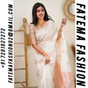 ÚLTIMO DISEÑO DE SAREE DE SEDA BANARASI SUAVE CON HERMOSO Y RICHO TRABAJO DE JACQUARD EN EL PALLU, DE FATEMA FASHION, PARA USO EN FIESTAS - Product Image 4