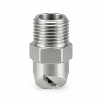 Buse en acier inoxydable avec filetage 1/8 pouce, tête hexagonale, nouvelle pointe de pulvérisation à jet plat 275 bars/4000 PSI pour équipement de nettoyage