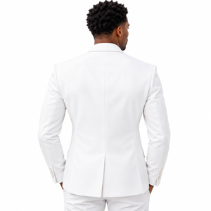 Blazer formel bleu roi pour homme Phi Beta Sigma, avec écusson brodé de la fraternité grecque, veste de costume pour événement universitaire, revers contrastant blanc - Product Image 2