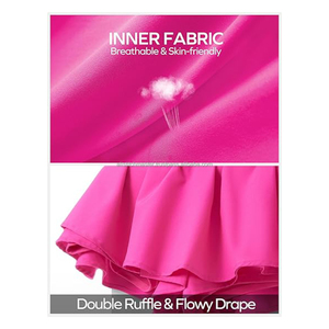 OEM 2025 Jupes de golf athlétiques pour femmes Jupe légère plissée avec poches pour la course à pied Tennis Workout Short - Product Image 4