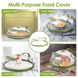 2 Pezzi di Coperture Trasparenti per Microonde, Protezioni Monouso in Plastica Contro gli Schizzi di Cibo e Coperchi Anti-Schizzo - Product Image 5