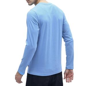 Wholesale High Quality Oversized Cotton Long Sleeve <b>Tshirts</b> Streetwear Custom Plain Long Sleeve T Shirts - Product Image 3
