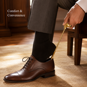 Cuchara para Zapatos de Lujo con Cabeza de Caballo de Latón, Mango Largo, de Metal Premium, Ayuda para Calzarse, Decorativa, Regalo para Hombres y Mujeres - Product Image 3