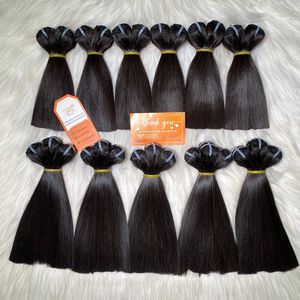 Prêt à Expédier des Extensions de Cheveux Humains Vietnamiens Os Droite Machine Trame So Shiny Non Transformés Pour Faire une Belle Perruque - Product Image 3
