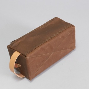 Leather Canvas Toiletry Bag Waterproof Travel Organizer Cosmetic Storage Dopp Kit Large Travel <b>Case</b> LCTB-0075 - Product Image 6