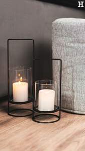 Porte-bougie en verre à base courbée en métal doré artistique, pièce maîtresse sculpturale unique pour la décoration intérieure moderne - Product Image 3