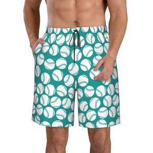 Shorts de baseball personnalisés pour hommes avec sublimation prix bon marché vente en gros Shorts de sport avec LOGO brodé pour hommes - Product Image 4