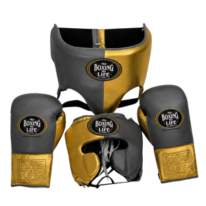 Oem No Boxing No Life - Set de Entrenamiento de Boxeo Profesional de Cuero, Guantes Premium, Protector de Cabeza, Protector Inguinal, Kit para Adultos para Artes Marciales - Product Image 2