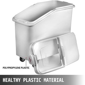 Set da 3 Contenitori per Ingredienti Secchi da 21 Galloni con Ruote per Cucine Commerciali e Ristoranti, Ideali per Conservare il Riso - Product Image 2