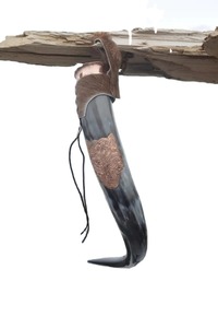 Viking Drinking Horn Handmade Genuine Buffalo Ox Horn <b>Beer</b> & Wine Cup Food Grade Eco Friendly Custom Size - Product Image 5