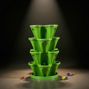 HOT 2025 ! ! Pot de fleurs suspendu en forme de tour empilable triangulaire - Product Image 1