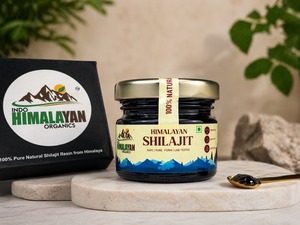 Résine de Shilajit naturelle Indo Himalayan Organics, bénéfique pour la force corporelle - Product Image 1