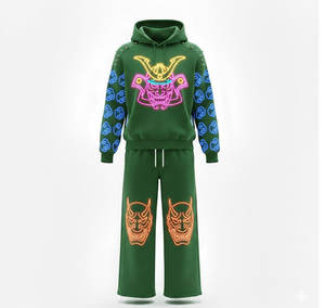 Sweat à capuche pour homme avec impression numérique néon, motifs de circuits électroniques sur les manches, style cyberpunk high-tech - Product Image 3